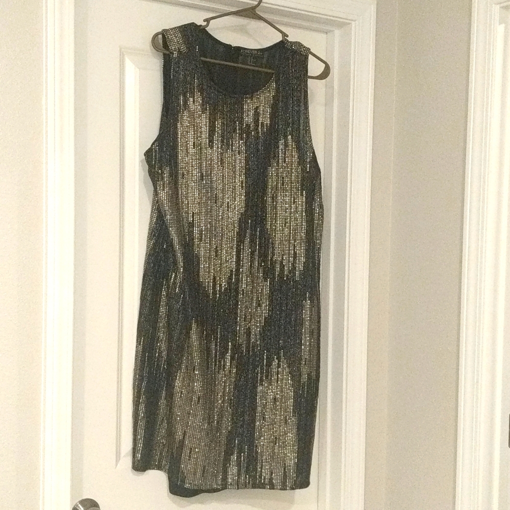 Gold & silver sparkle dress